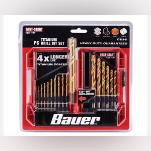 BNIP - Bauer Titanium Heavy Duty Drill Bit Set